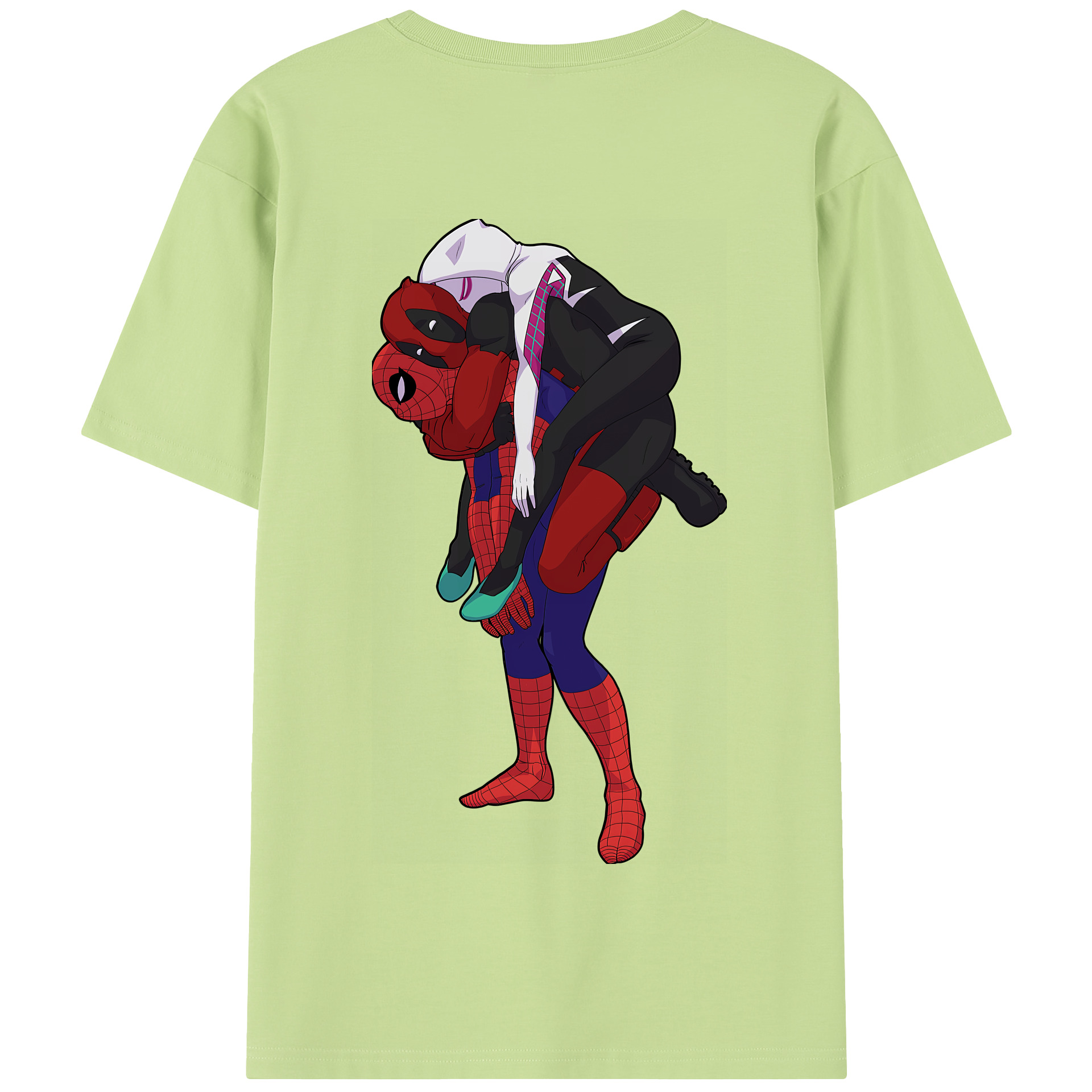 （画像用） Deadpool デッドプール 綿100％半袖Tシャツ（背面プリント）